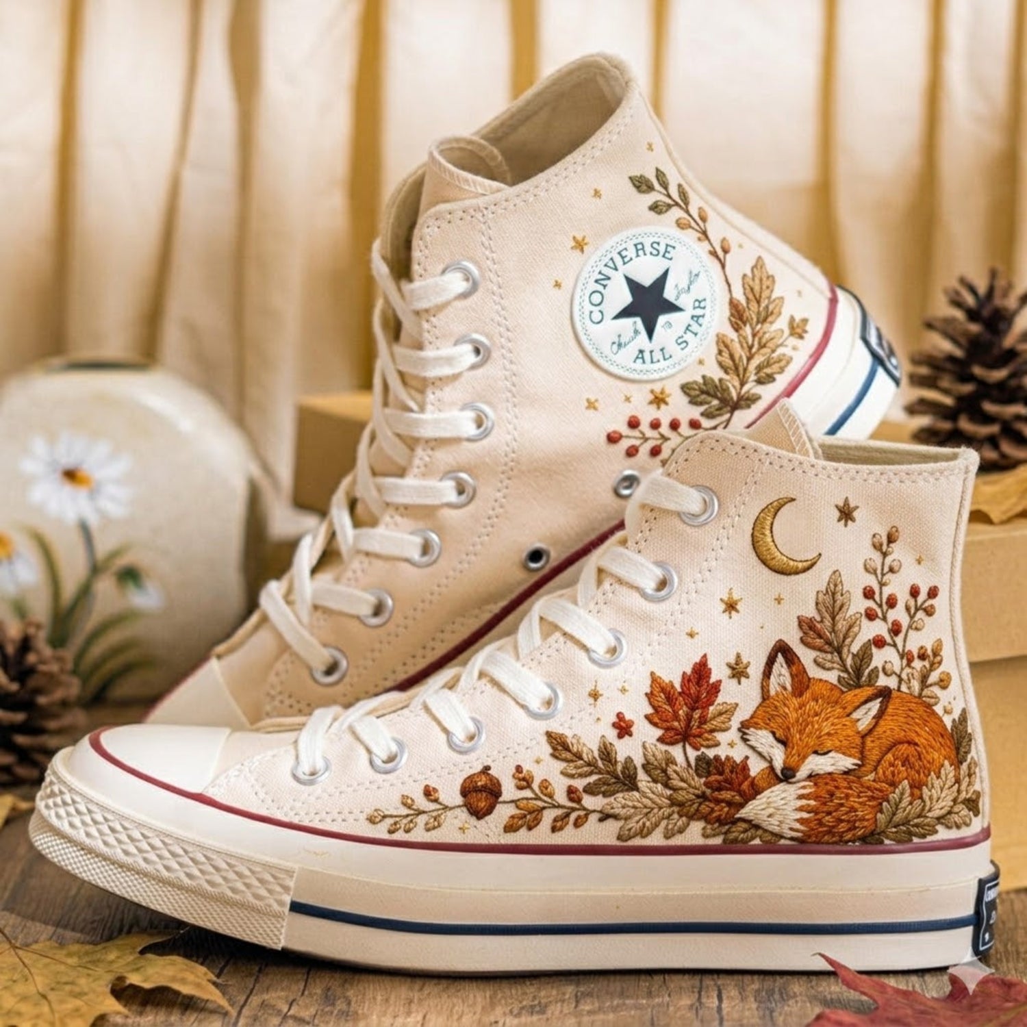 High-Top Canvas Shoes